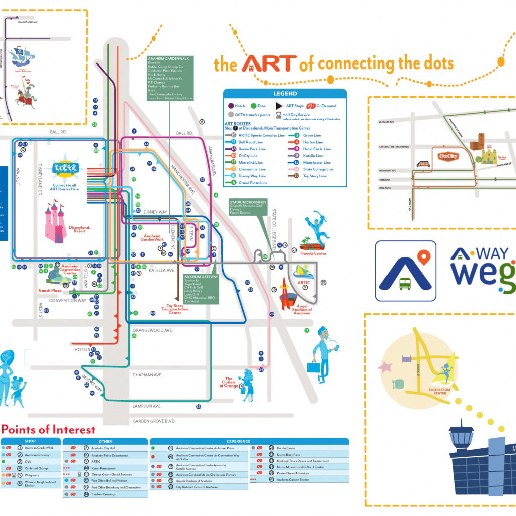Anaheim Transit Map