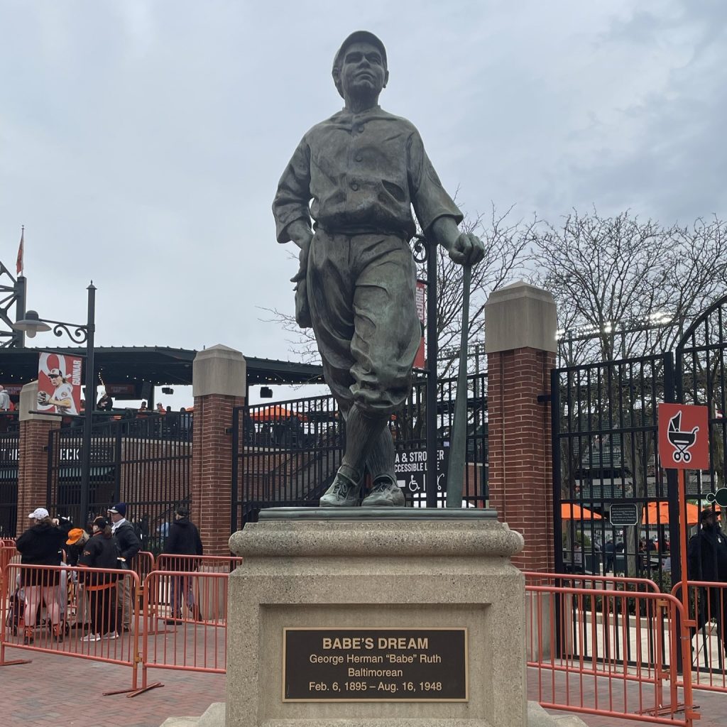 Baltimore Orioles Babe Ruth Statue