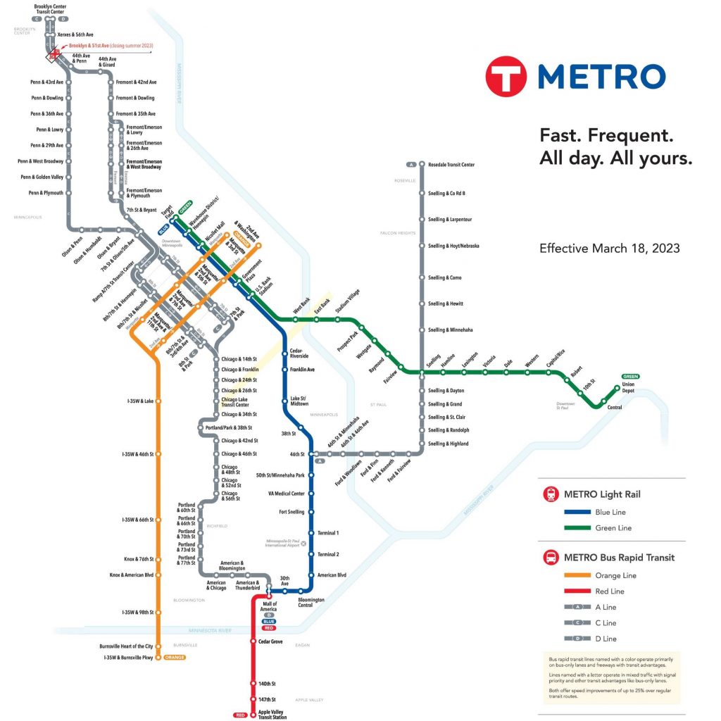 Minneapolis Transit Map
