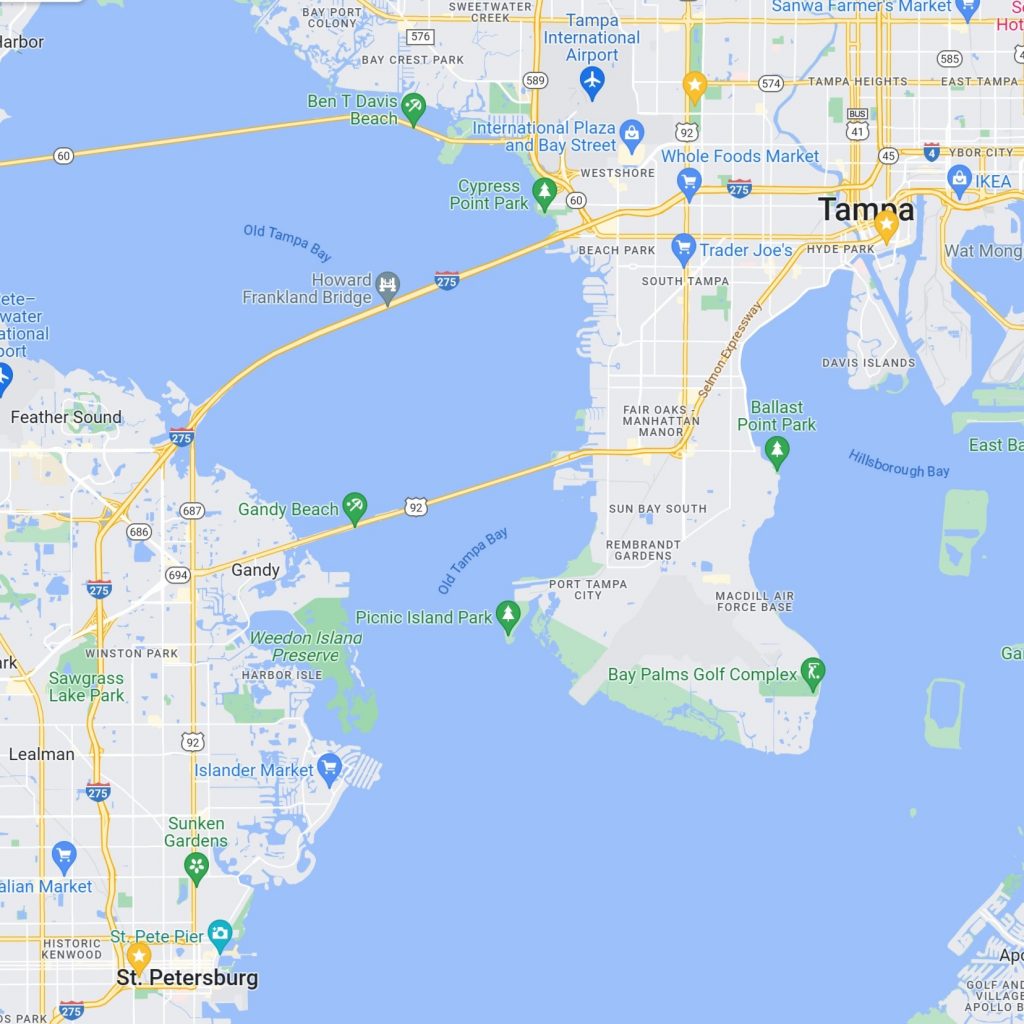 Map of Tampa