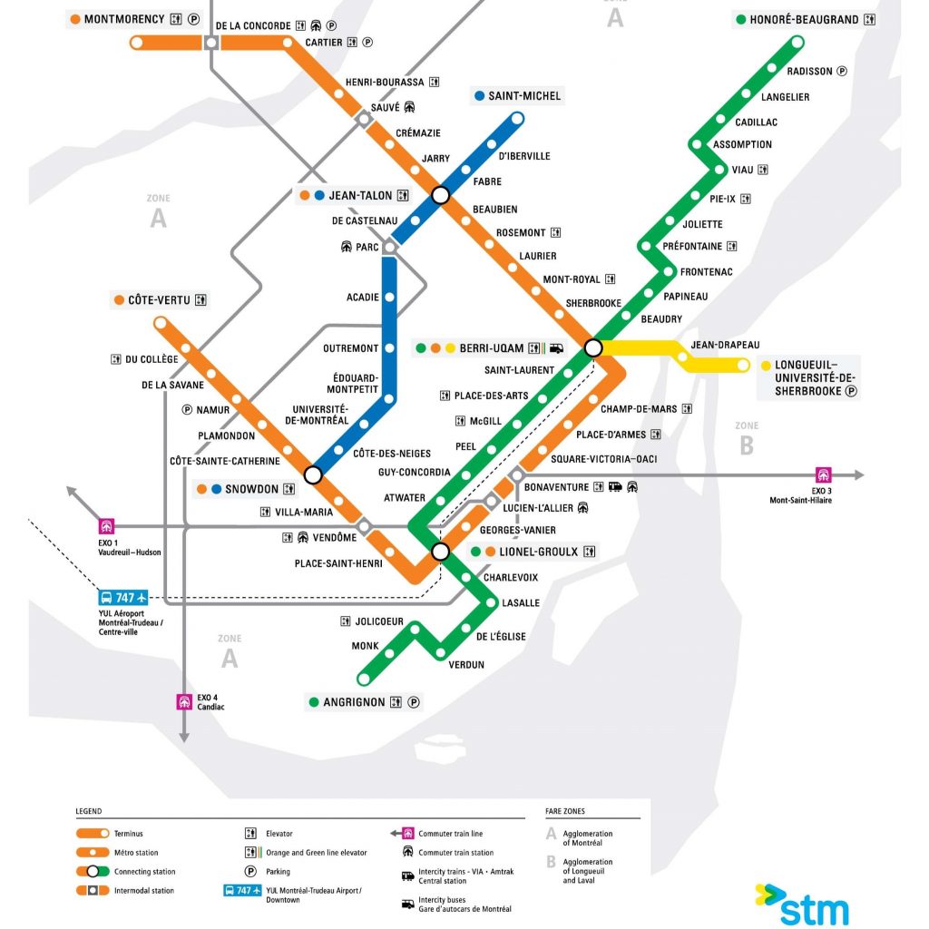 Montreal Transit Map