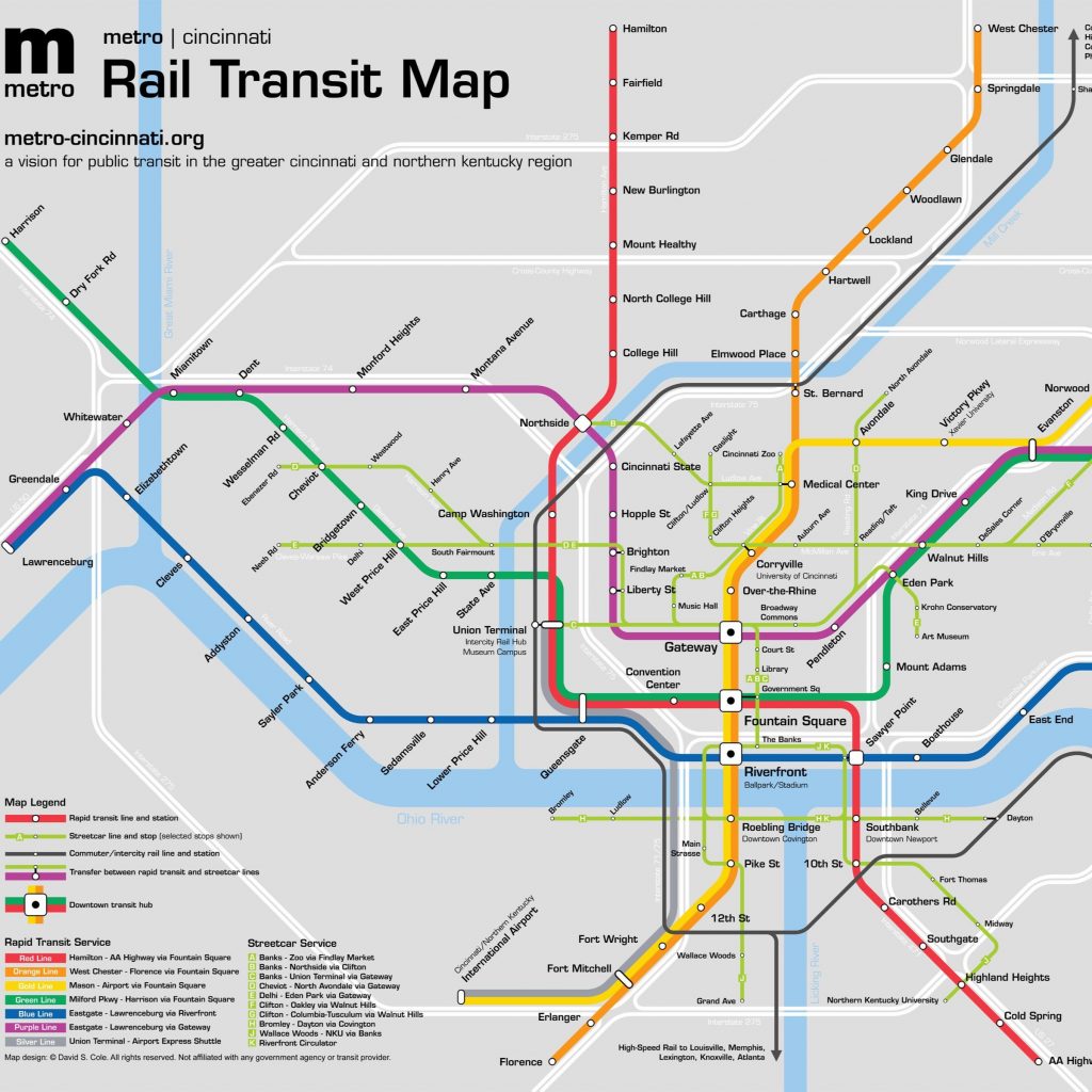 Cincinnati Transit Map